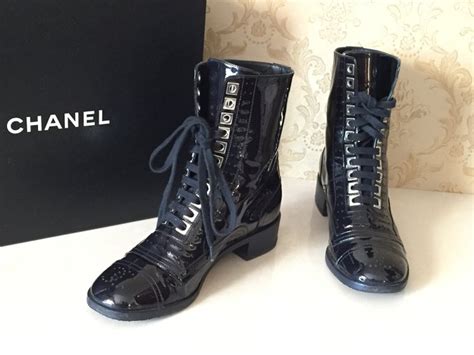 scarpe chanel pelle lucida|Stivali Chanel in Pelle Nero taglia 40 EU .